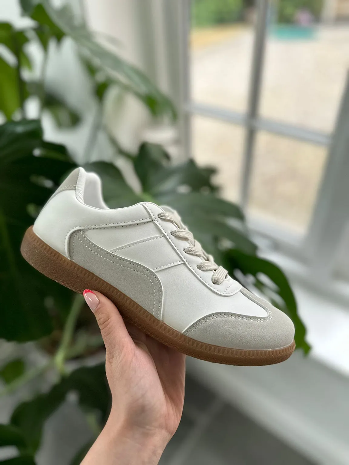 White Classic Retro Trainers