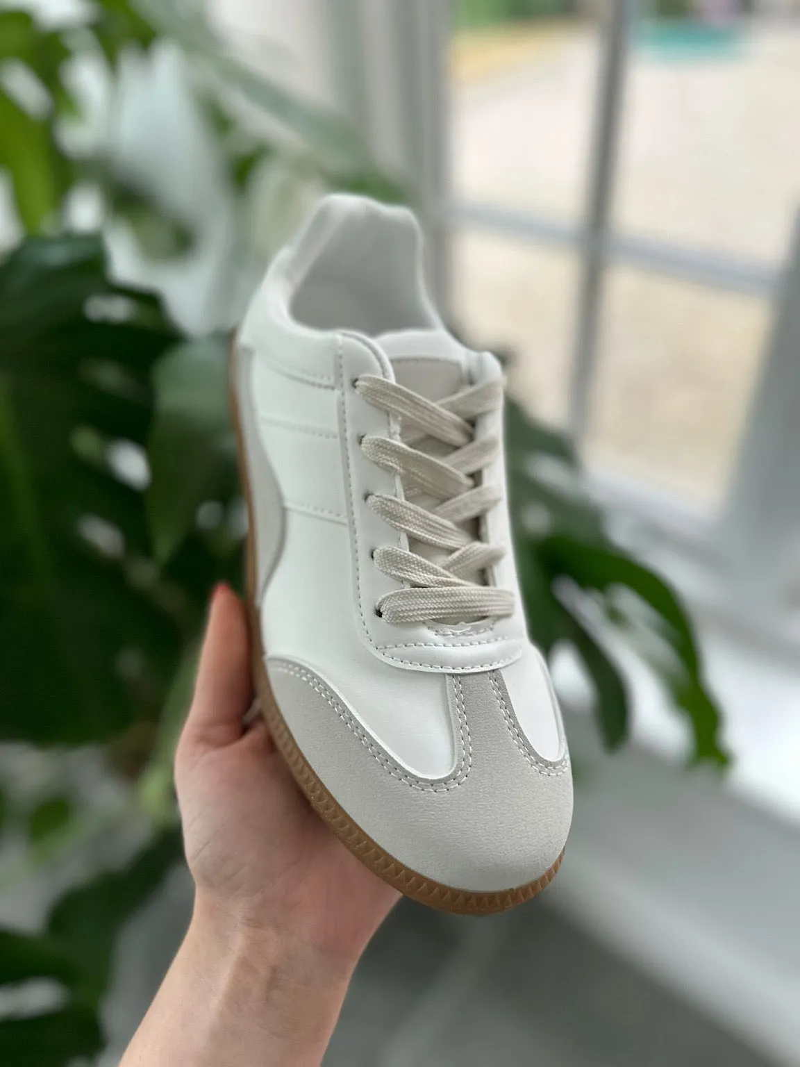 White Classic Retro Trainers