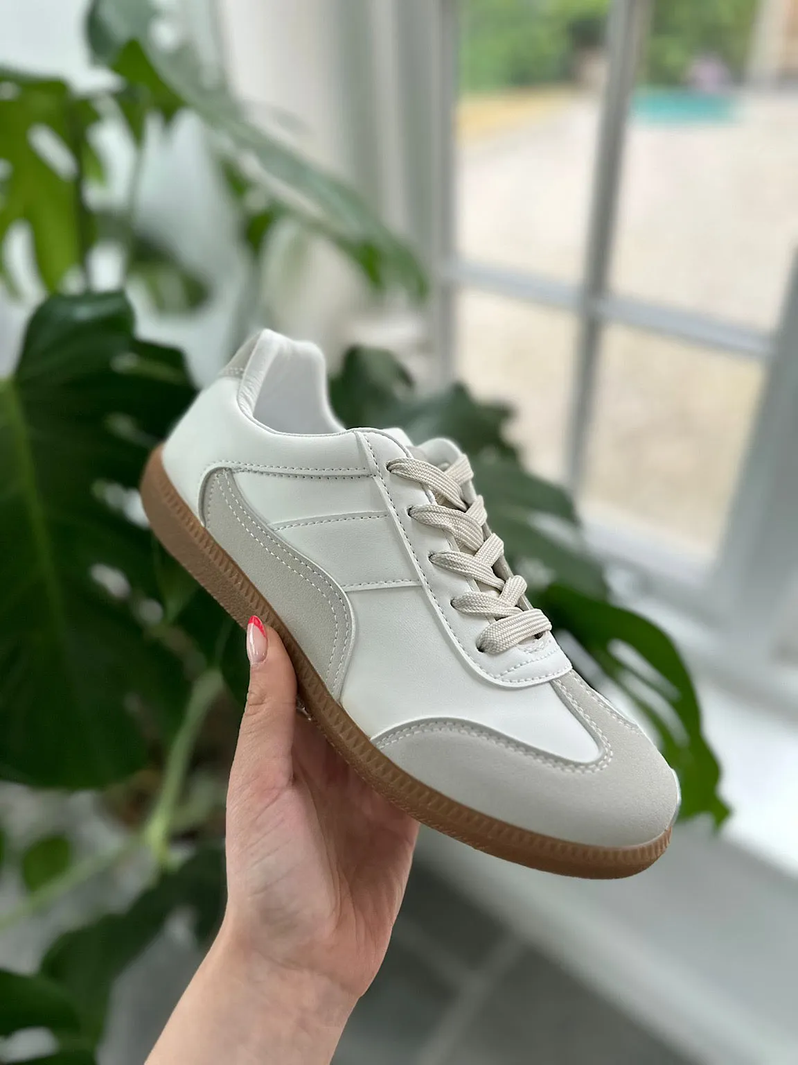 White Classic Retro Trainers