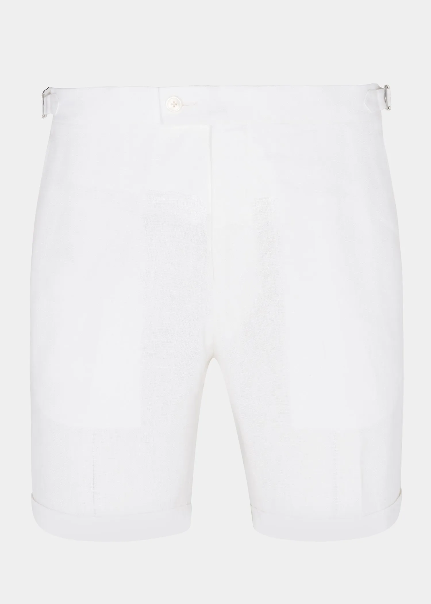 White Linen Shorts