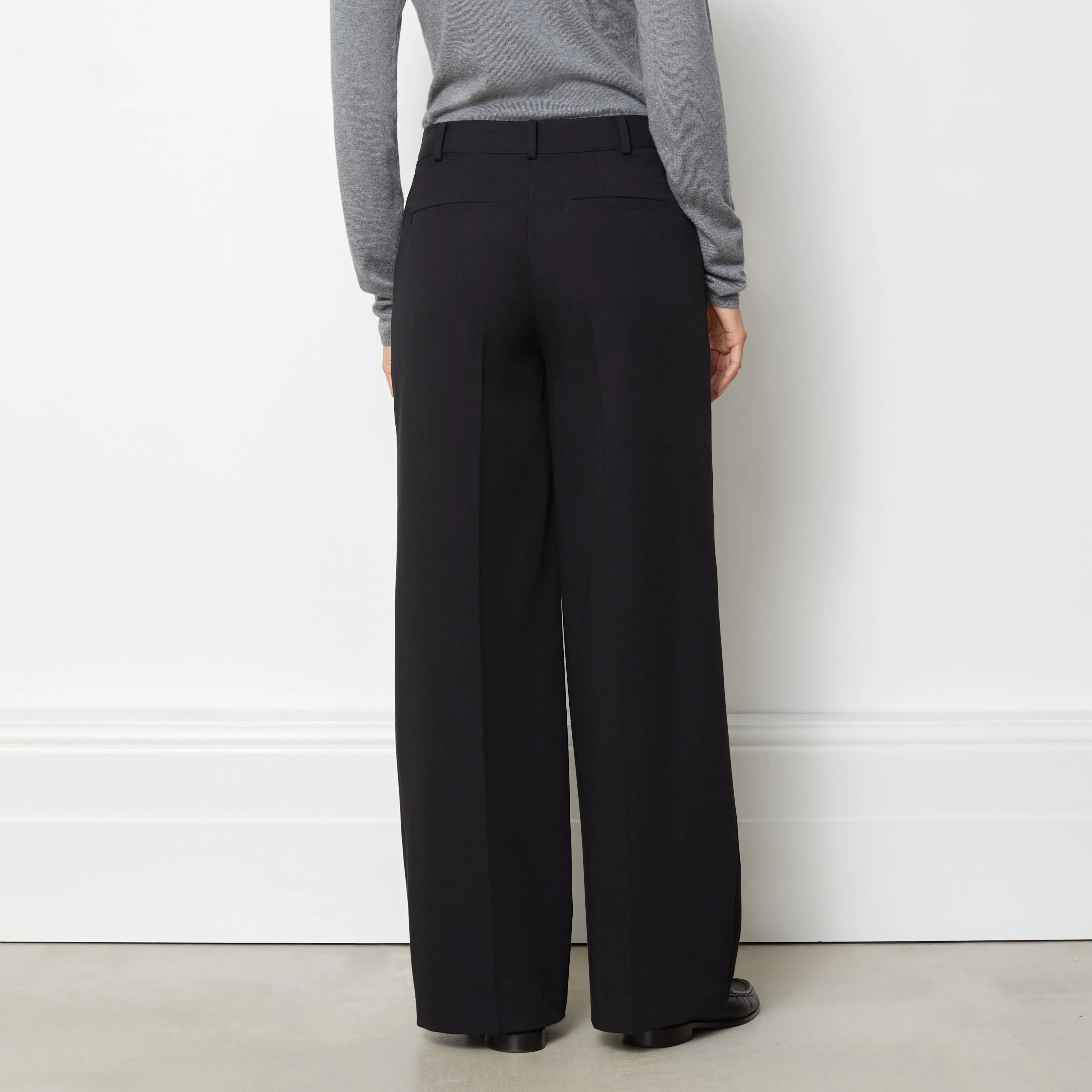 Wide Leg Tailored Trousers