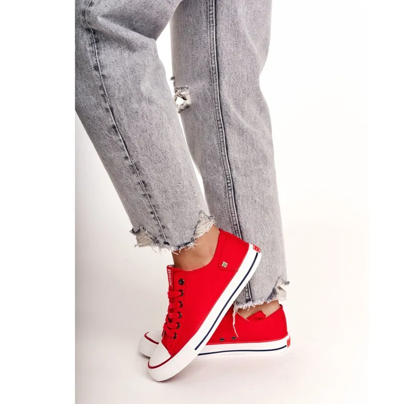 Women's Sneakers Low Big Star Red DD274339