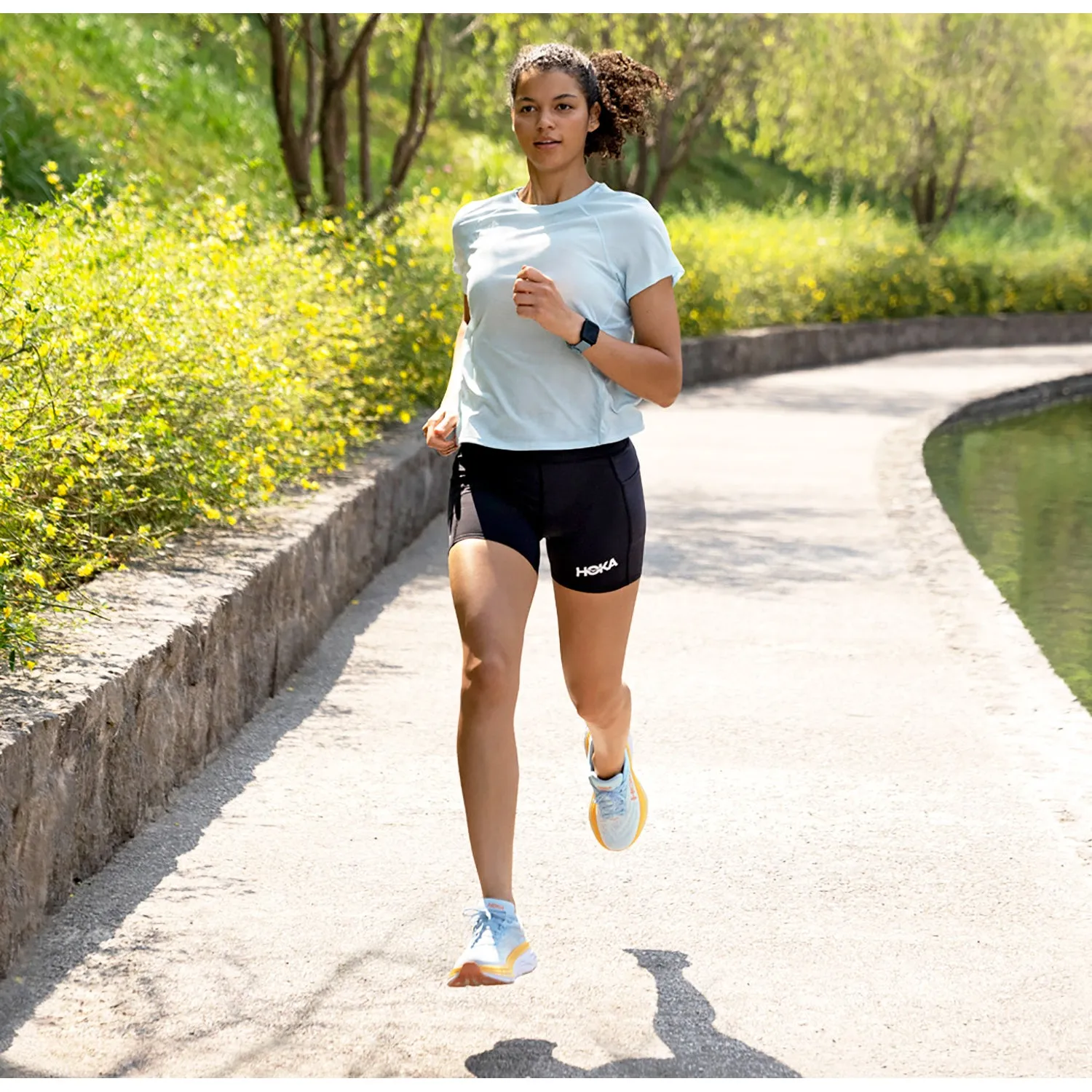 Women's Hoka Bondi 8 Airy Blue/Sunlit Ocean Mesh