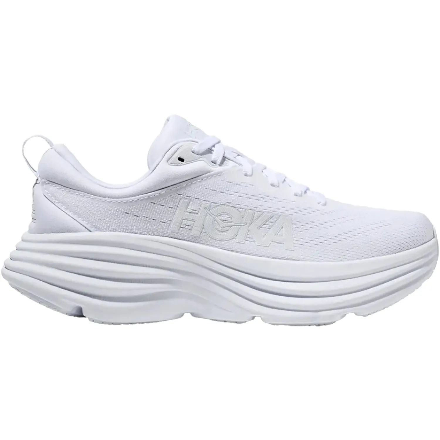 Women's Hoka Bondi 8 White/White Mesh