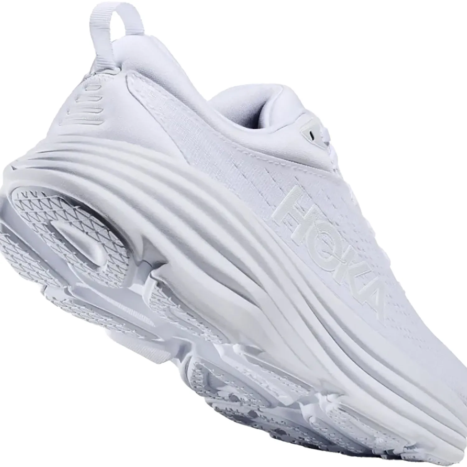 Women's Hoka Bondi 8 White/White Mesh