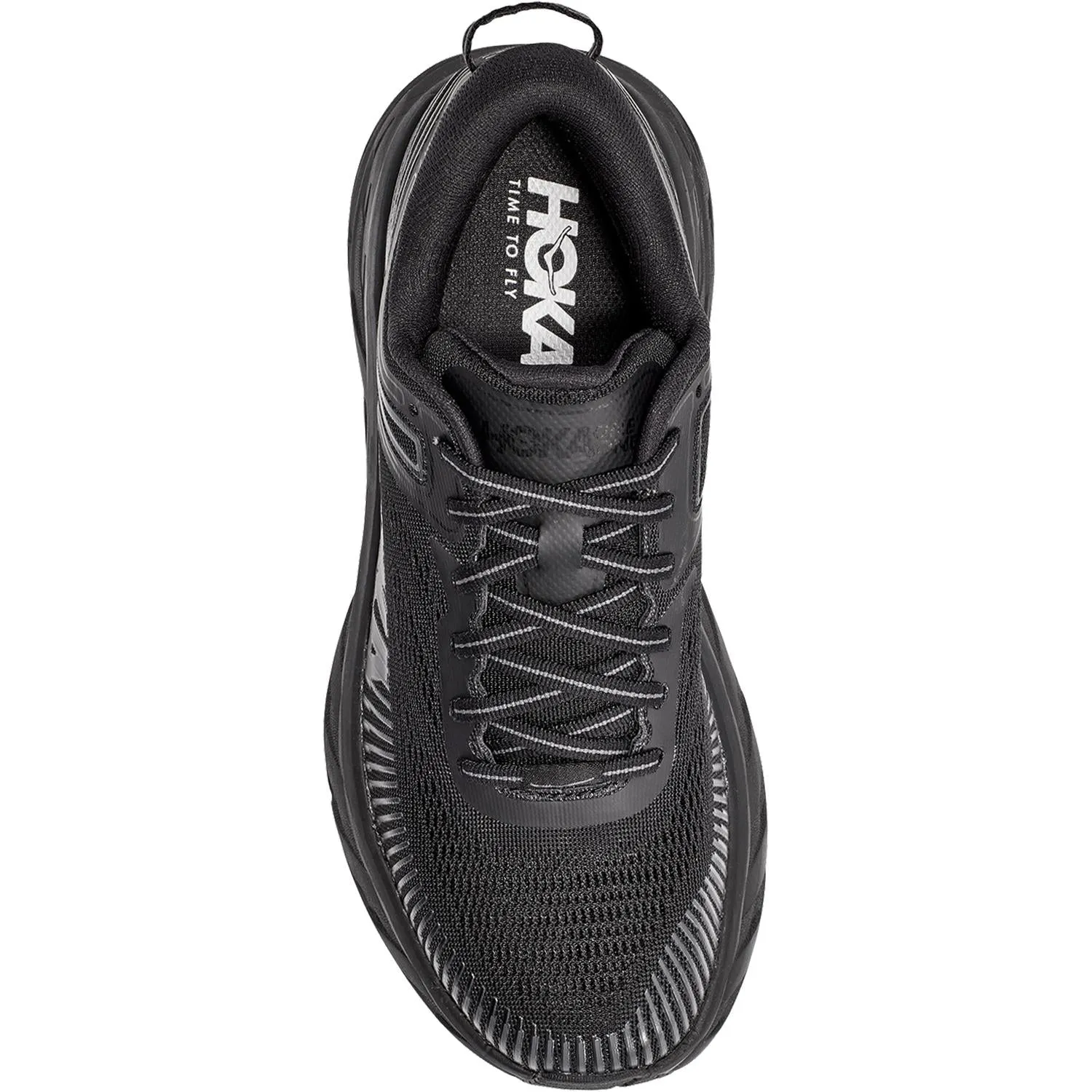 Women's Hoka One One Bondi 7 Black/Black Mesh