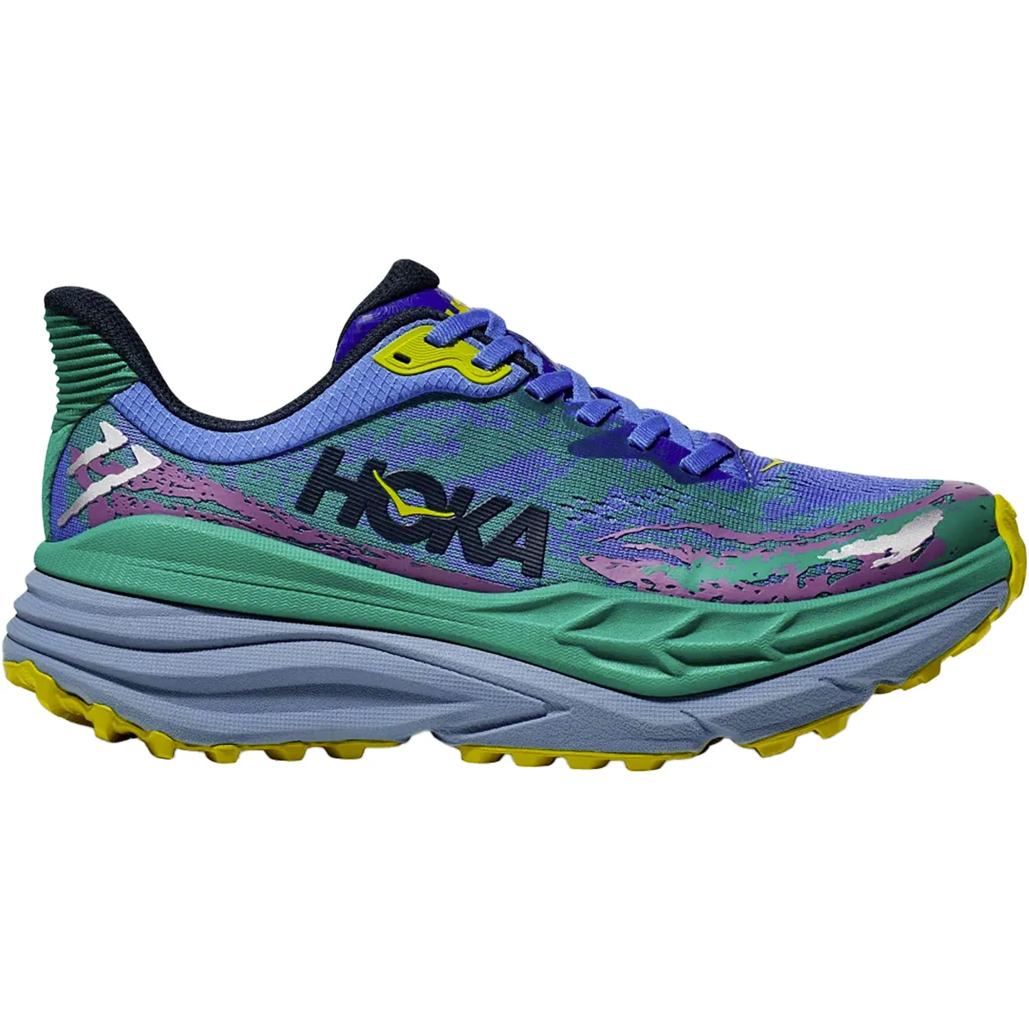 Women's Hoka Stinson 7 Virtual Blue/Tech Green Mesh