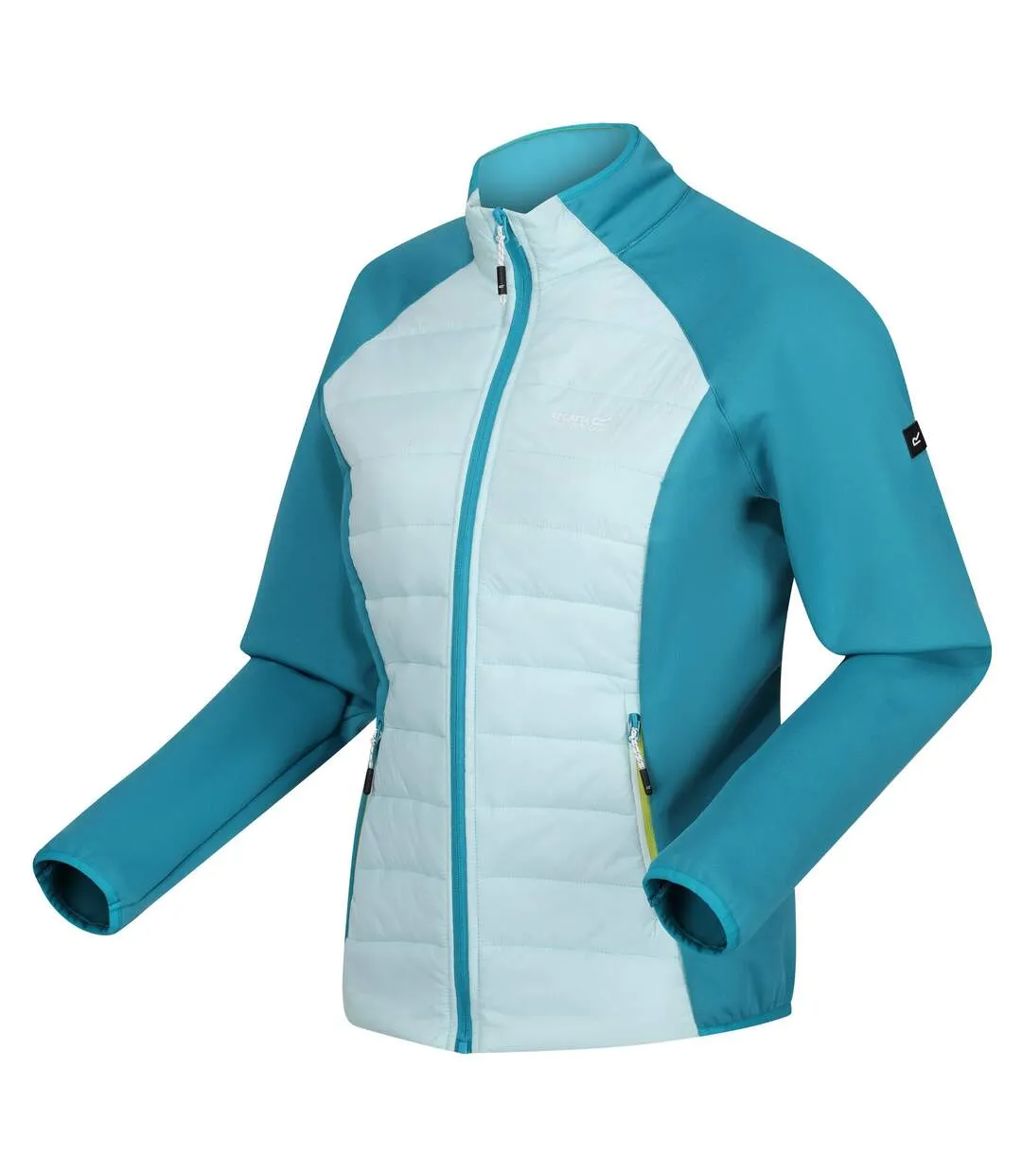 Womens/ladies clumber v hybrid jacket bleached aqua/tahoe blue Regatta