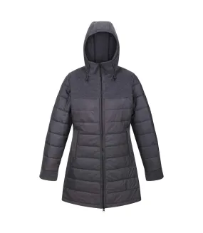 Womens/ladies melanite baffled padded jacket seal grey Regatta