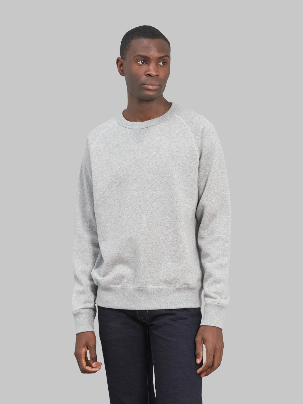 Wonder Looper Pullover Crewneck Super Looper French Terry Heather Grey