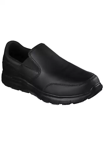 Work Mens Black Slip Resistant Flex Advantage SR-Bronwood Trainers