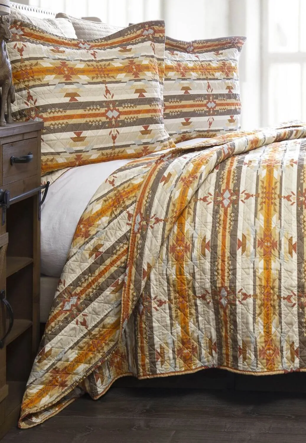 Wrangler Amarillo Sunset Southwestern Quilt Set