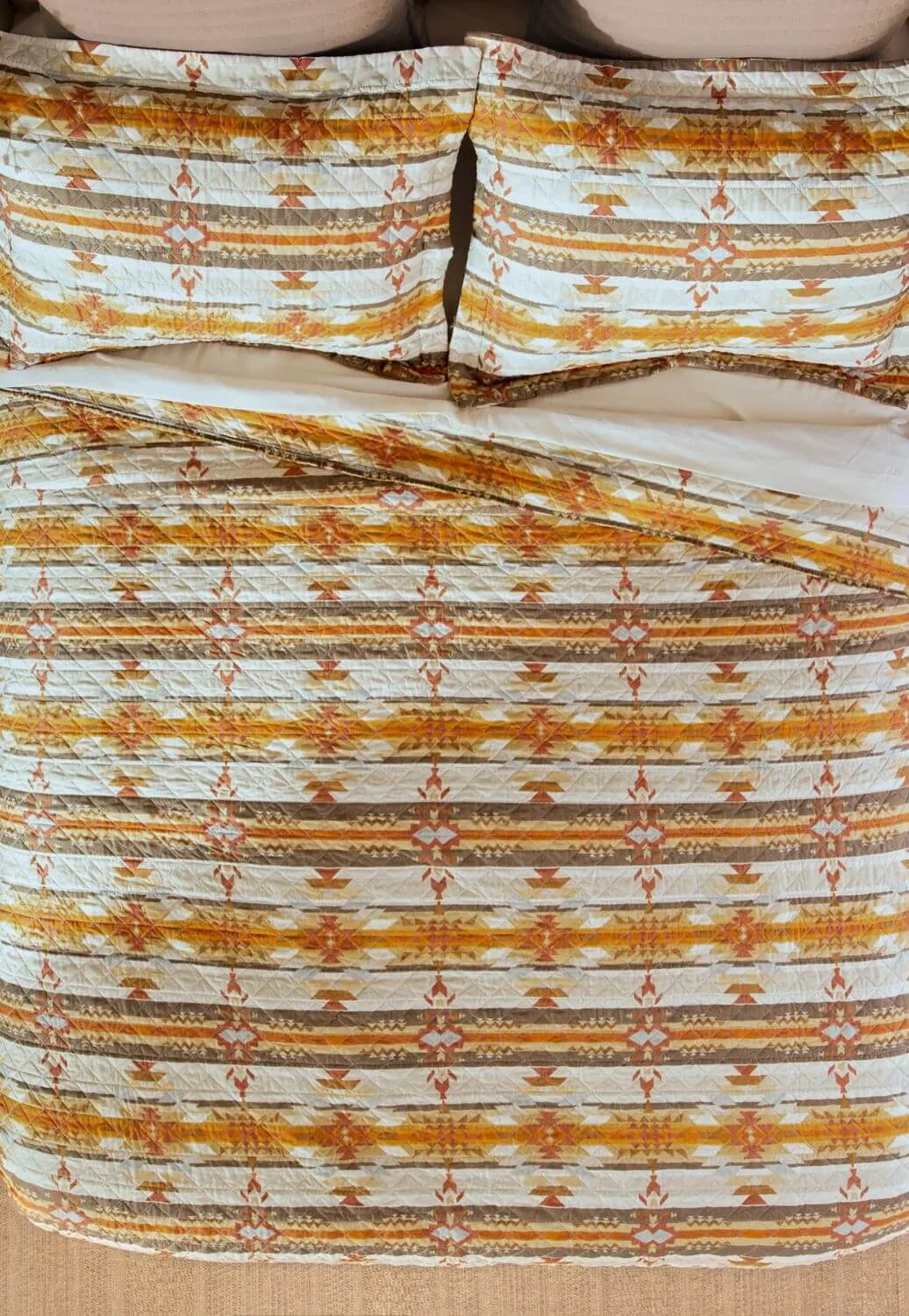 Wrangler Amarillo Sunset Southwestern Quilt Set