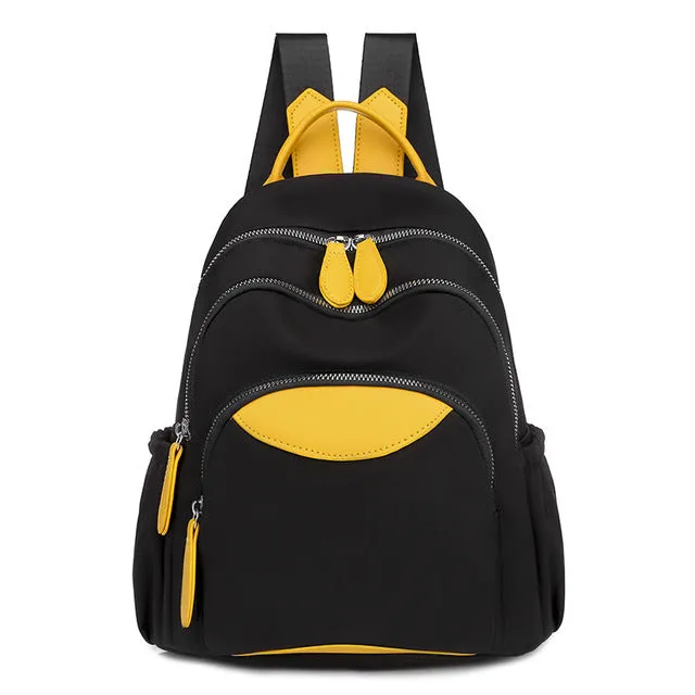 yellow travel sport backpack mobile phone bag book bag gift