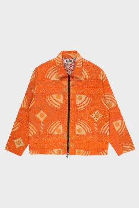 Zip Work Jacket - Rangoli Patchwork Quilt